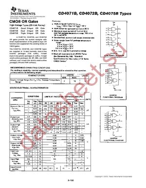 CD4071BM96 datasheet  